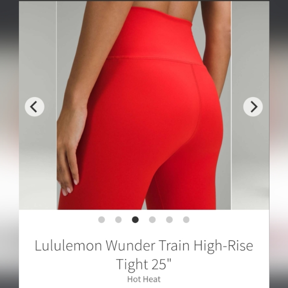 NWT 🍋 Lululemon 🍋  wunder train  25" size 10